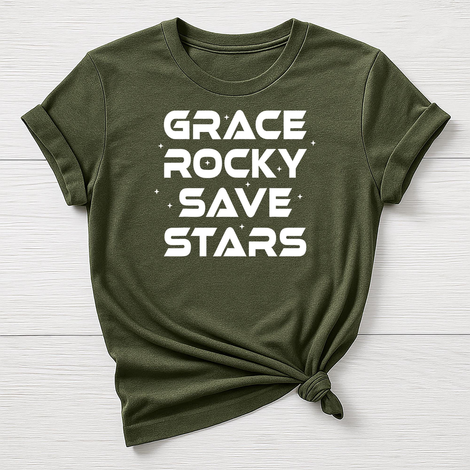 Dr Grace Movie Parody T-Shirt : Save Stars Design, Gildan Softstyle