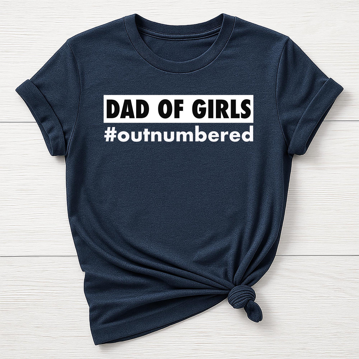 Fathers Day T-Shirt : Dad of Girls Design, Gildan Softstyle