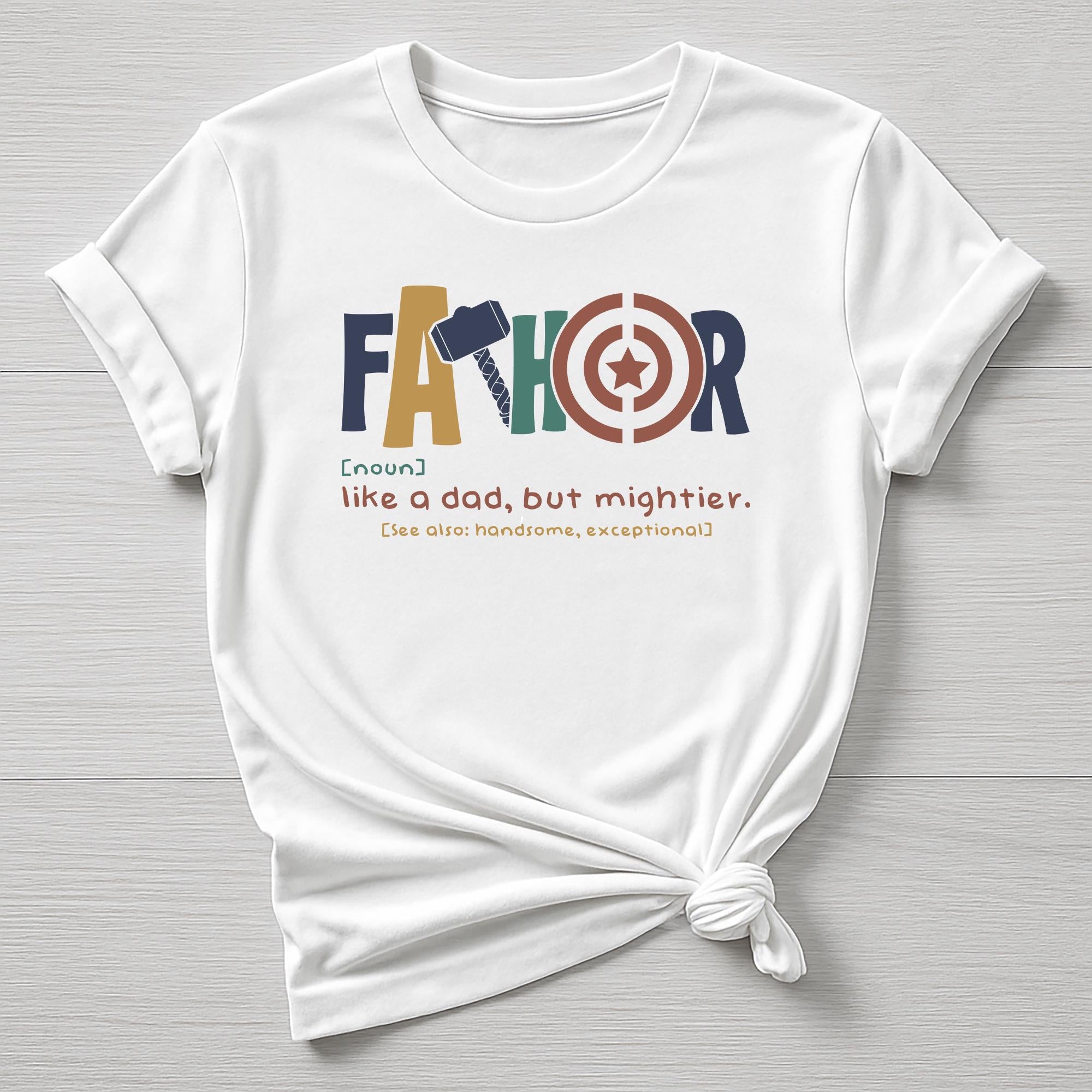 Fathers Day T-Shirt -  FARTHOR Superhero Design – Funny Dad Tee with Fast Tracked UK Post