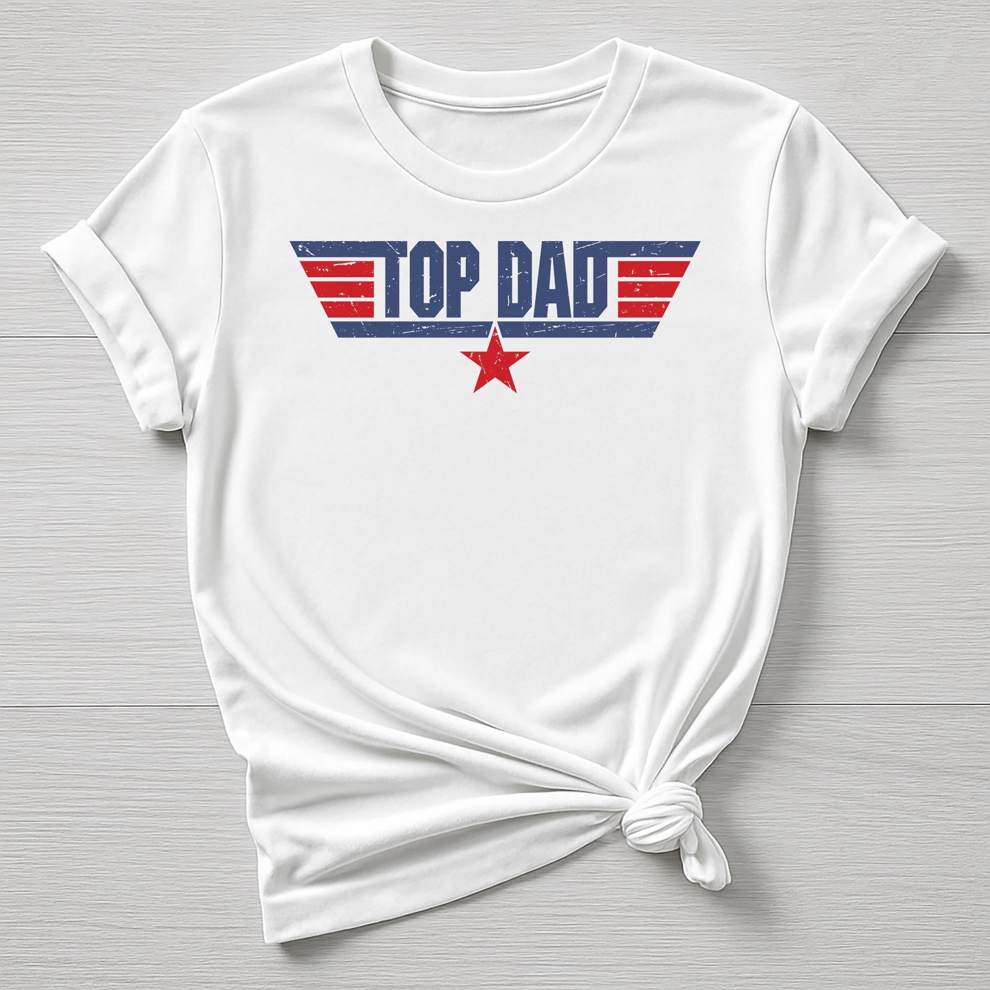 Fathers Day T-Shirt : Top Dad Design - Gildan Softstyle