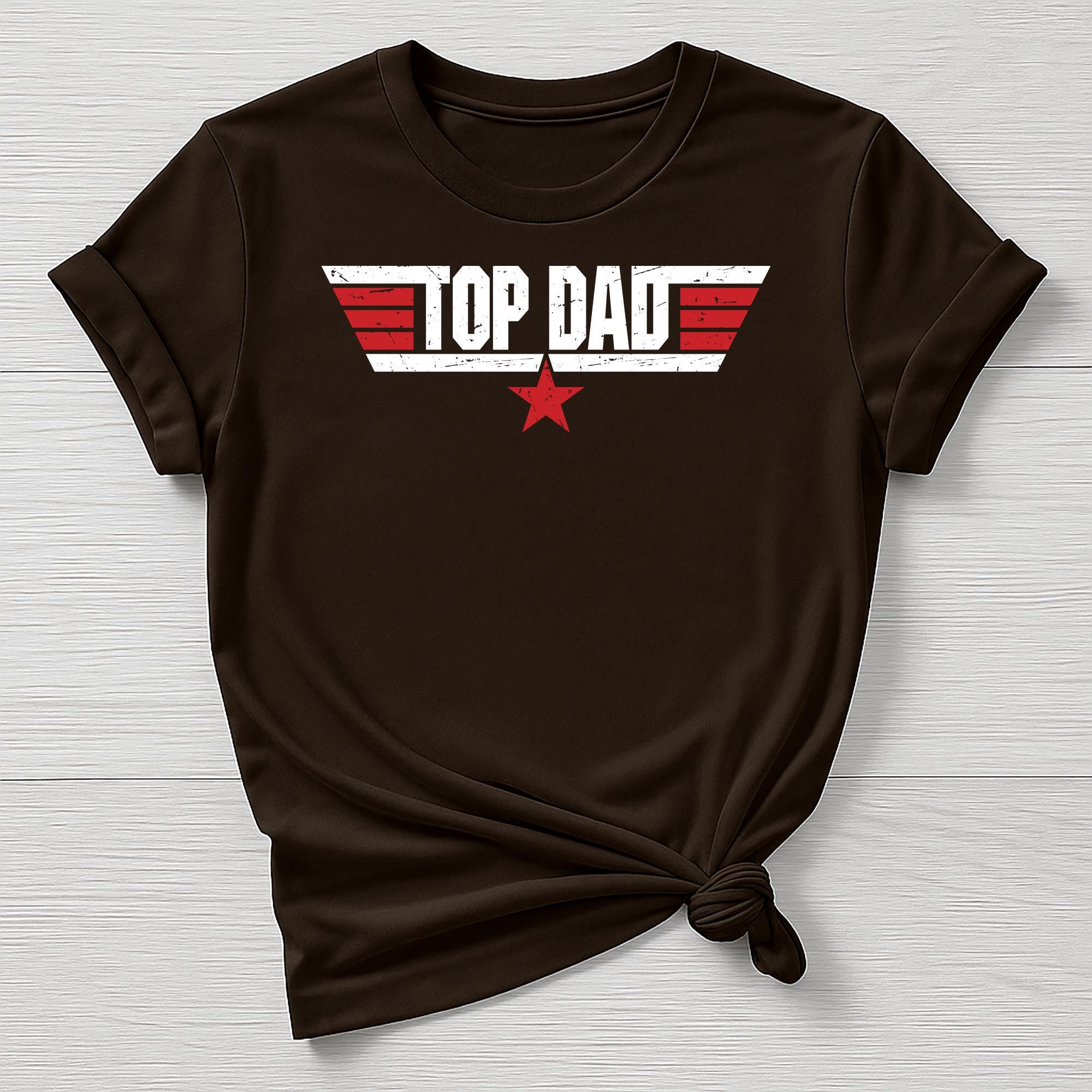 Fathers Day T-Shirt : Top Dad Design - Gildan Softstyle