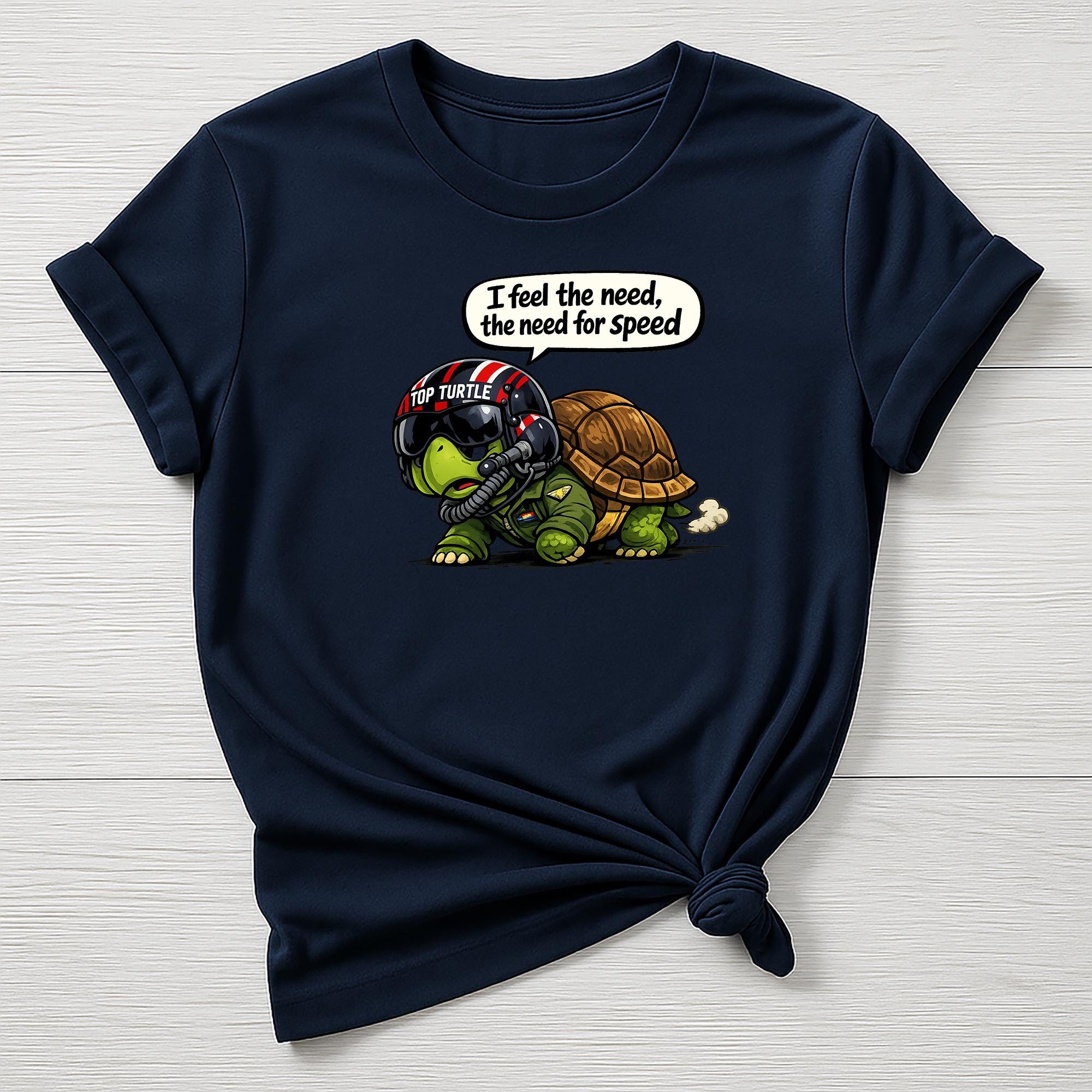 Need for Speed T-Shirt : Turtle Movie Parody Design - Gildan Softstyle