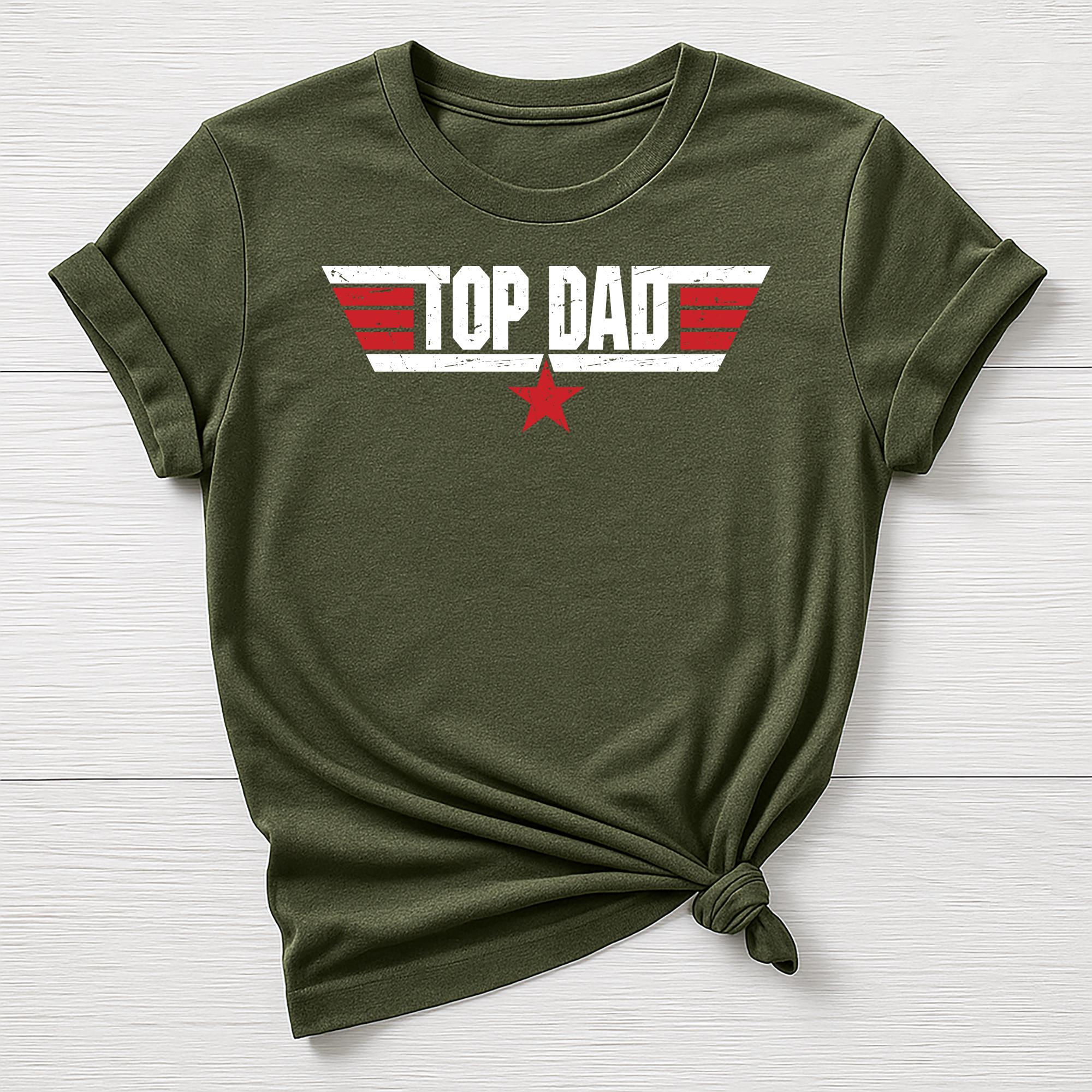 Fathers Day T-Shirt : Top Dad Design - Gildan Softstyle
