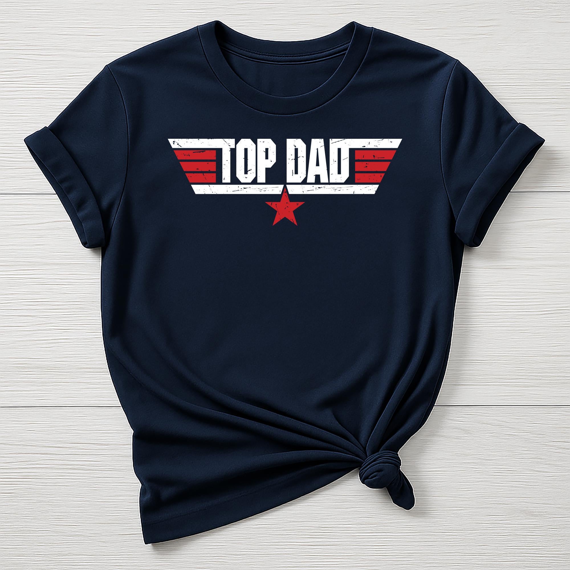 Fathers Day T-Shirt : Top Dad Design - Gildan Softstyle