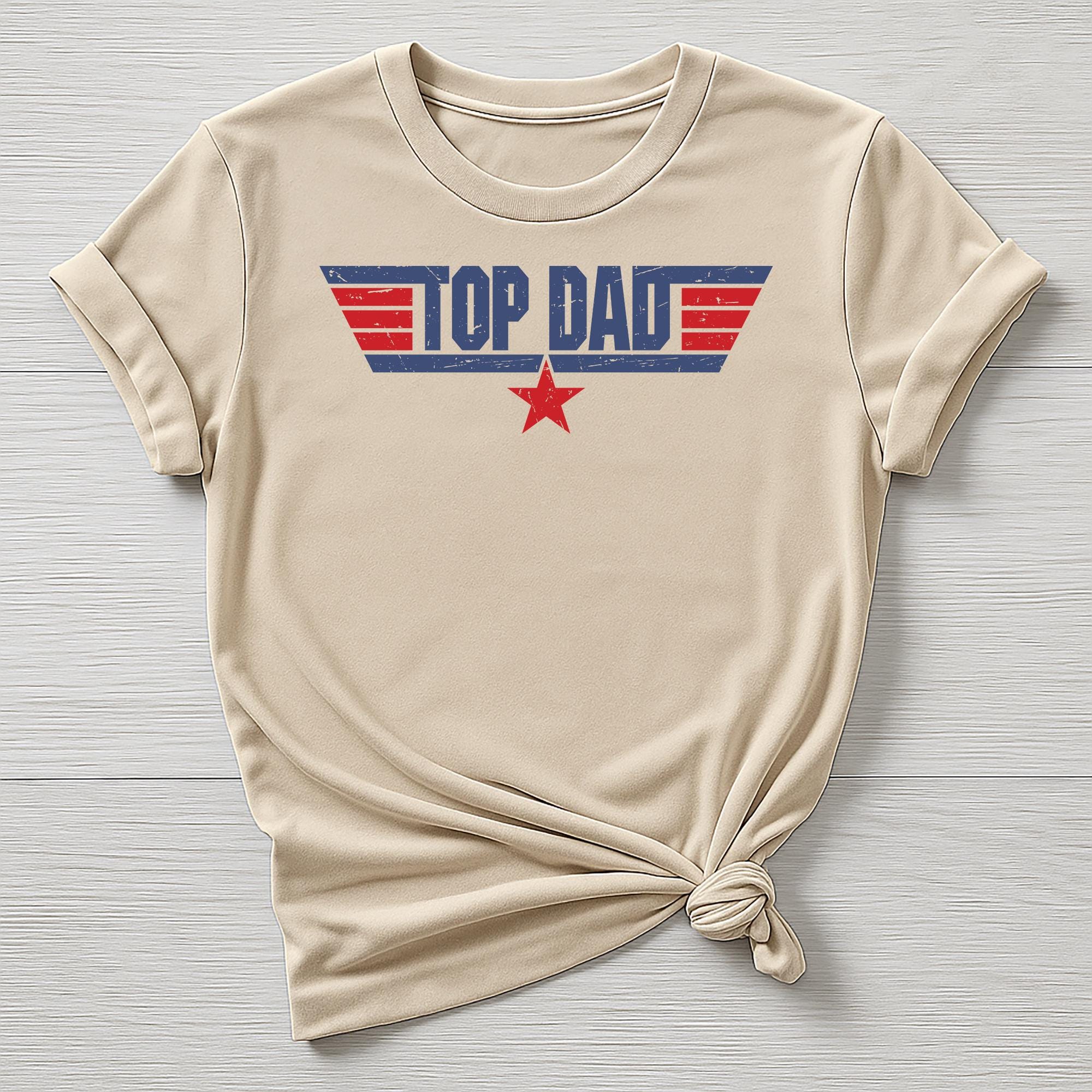 Fathers Day T-Shirt : Top Dad Design - Gildan Softstyle