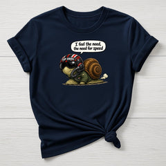 Need for Speed T-Shirt : Snail Movie Parody Design - Gildan Softstyle