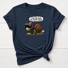 Need for Speed T-Shirt : Snail Movie Parody Design - Gildan Softstyle
