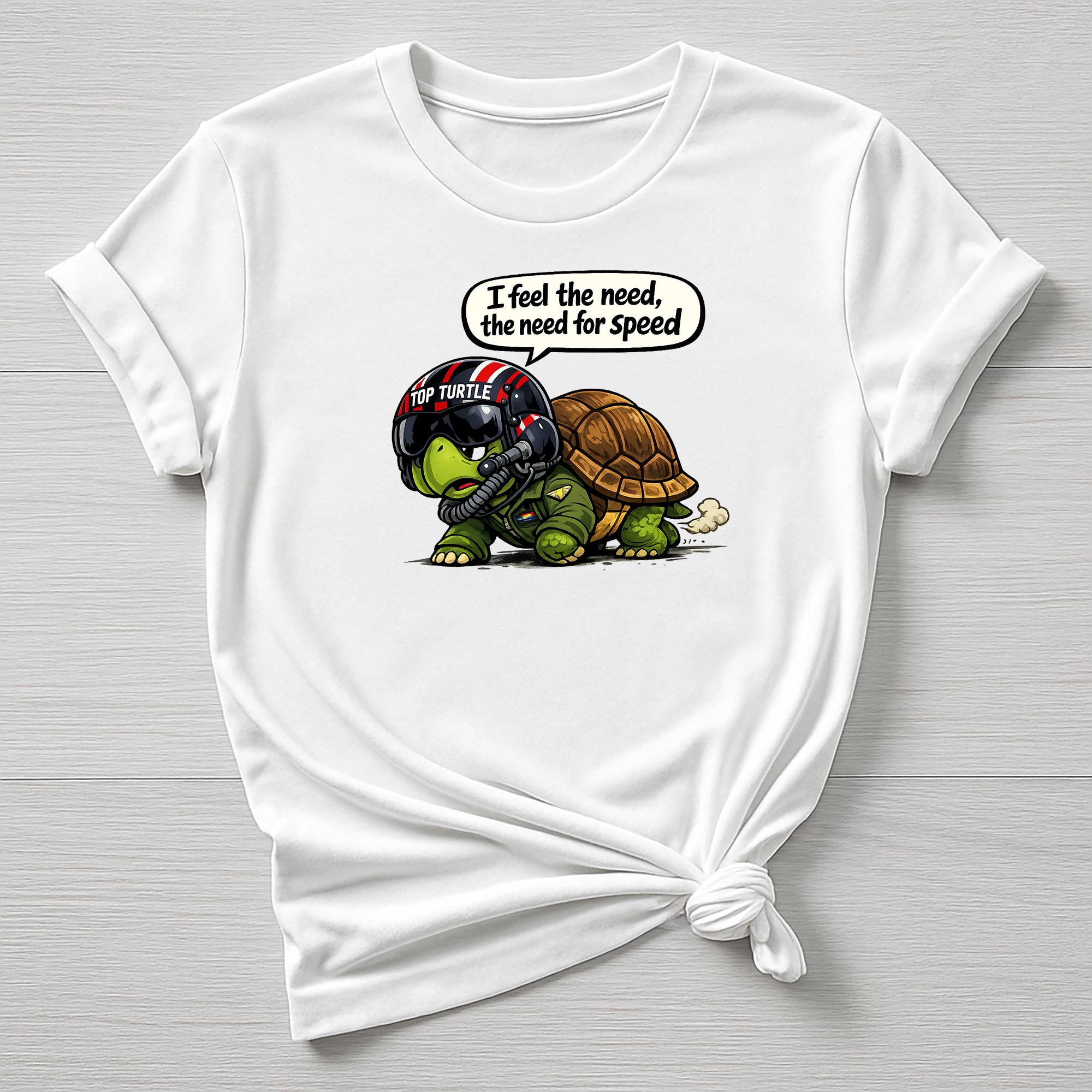 Need for Speed T-Shirt : Turtle Movie Parody Design - Gildan Softstyle