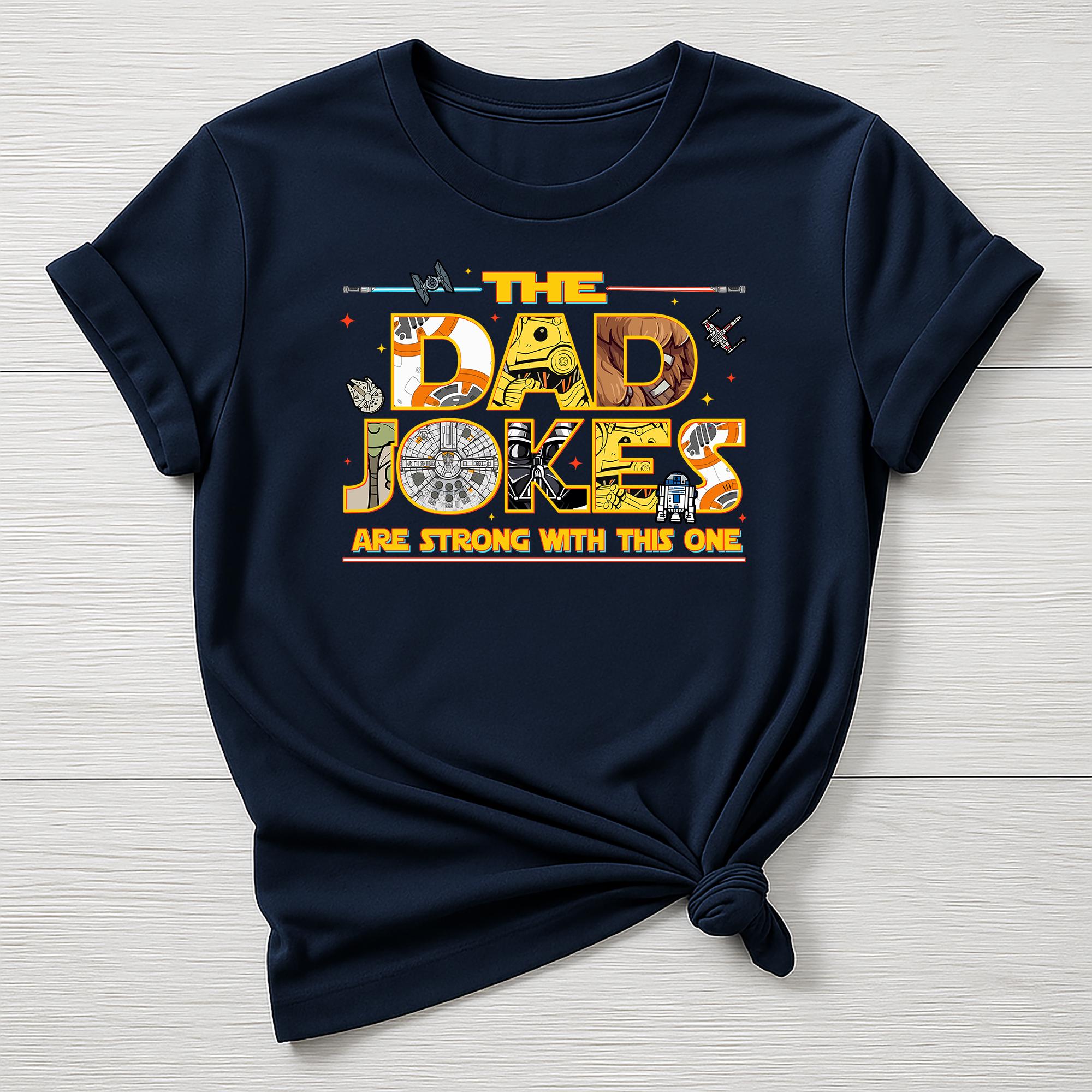 Fathers Day T-Shirt : Dad Jokes are Strong Design, Gildan Softstyle