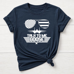 Talk to me Goose T-Shirt : TG 40th Anniversary White Sunglasses Design