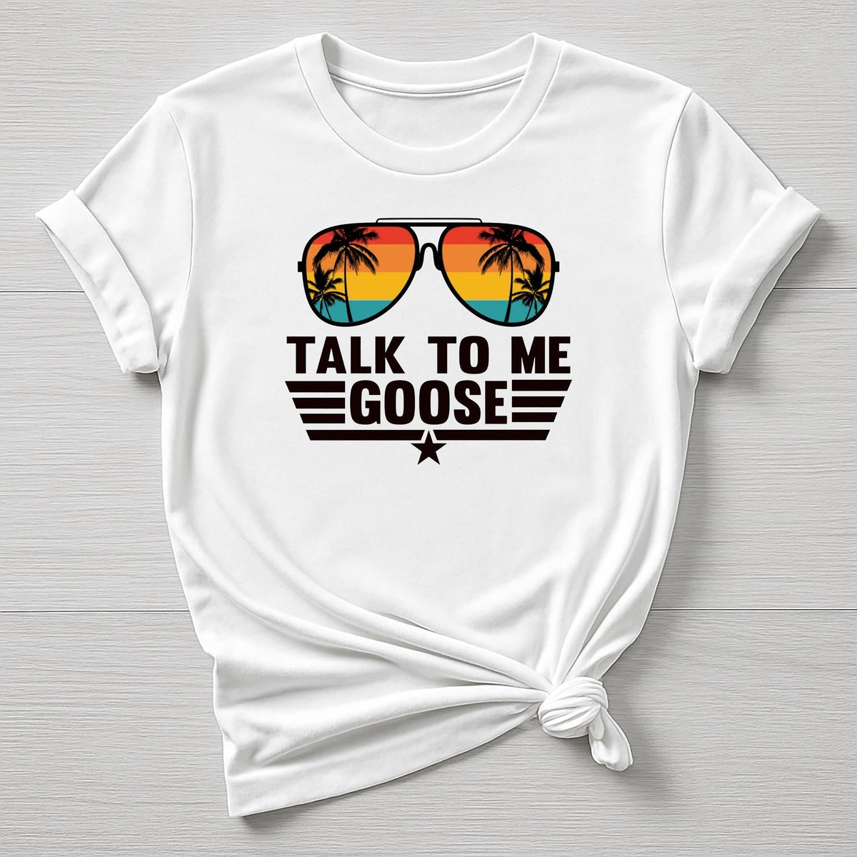 Talk to me Goose T-Shirt : TG 40th Anniversary Sunglasses Design, Gildan Softstyle