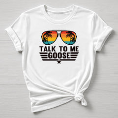 Talk to me Goose T-Shirt : TG 40th Anniversary Sunglasses Design, Gildan Softstyle