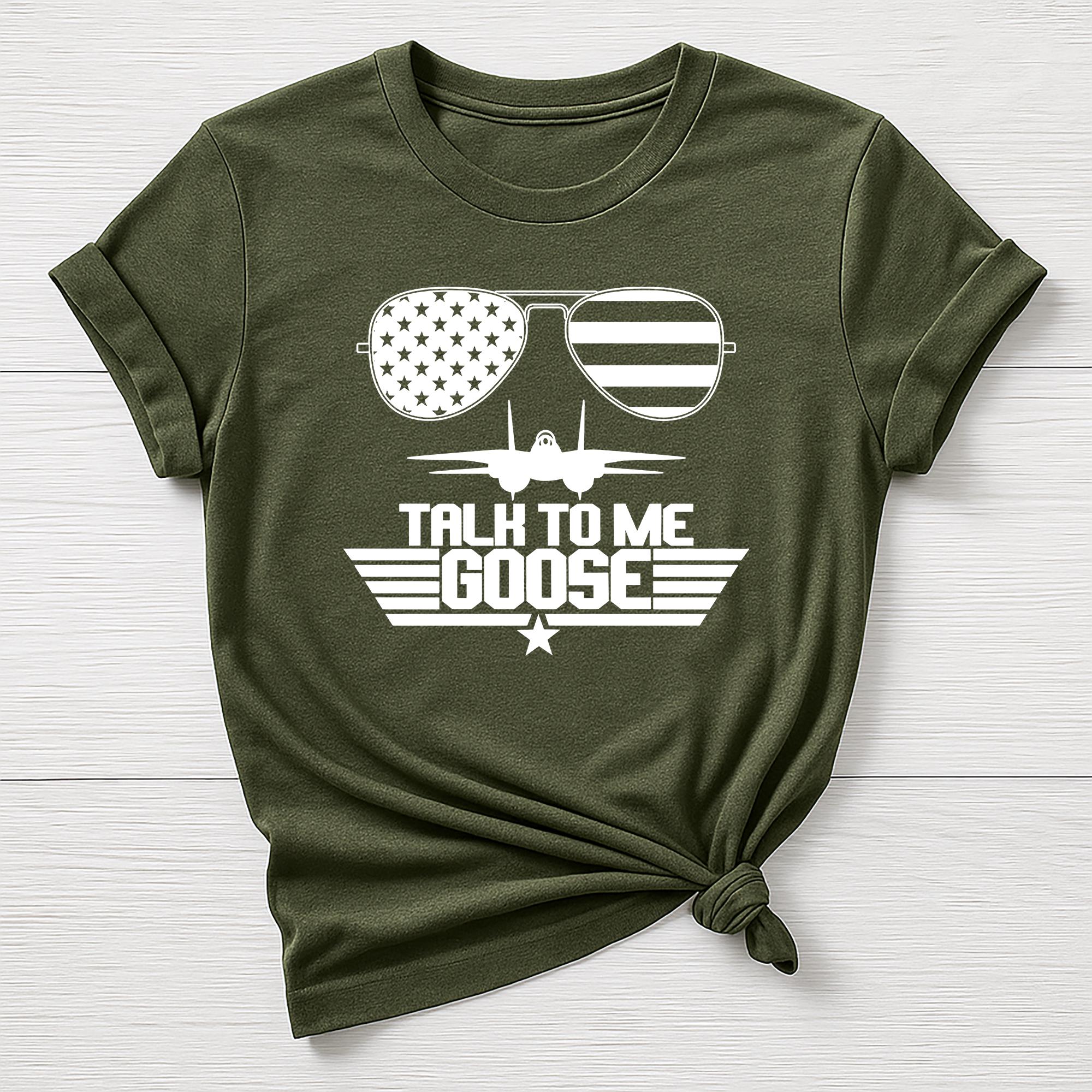 Talk to me Goose T-Shirt : TG 40th Anniversary White Sunglasses Design