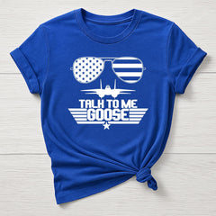 Talk to me Goose T-Shirt : TG 40th Anniversary White Sunglasses Design