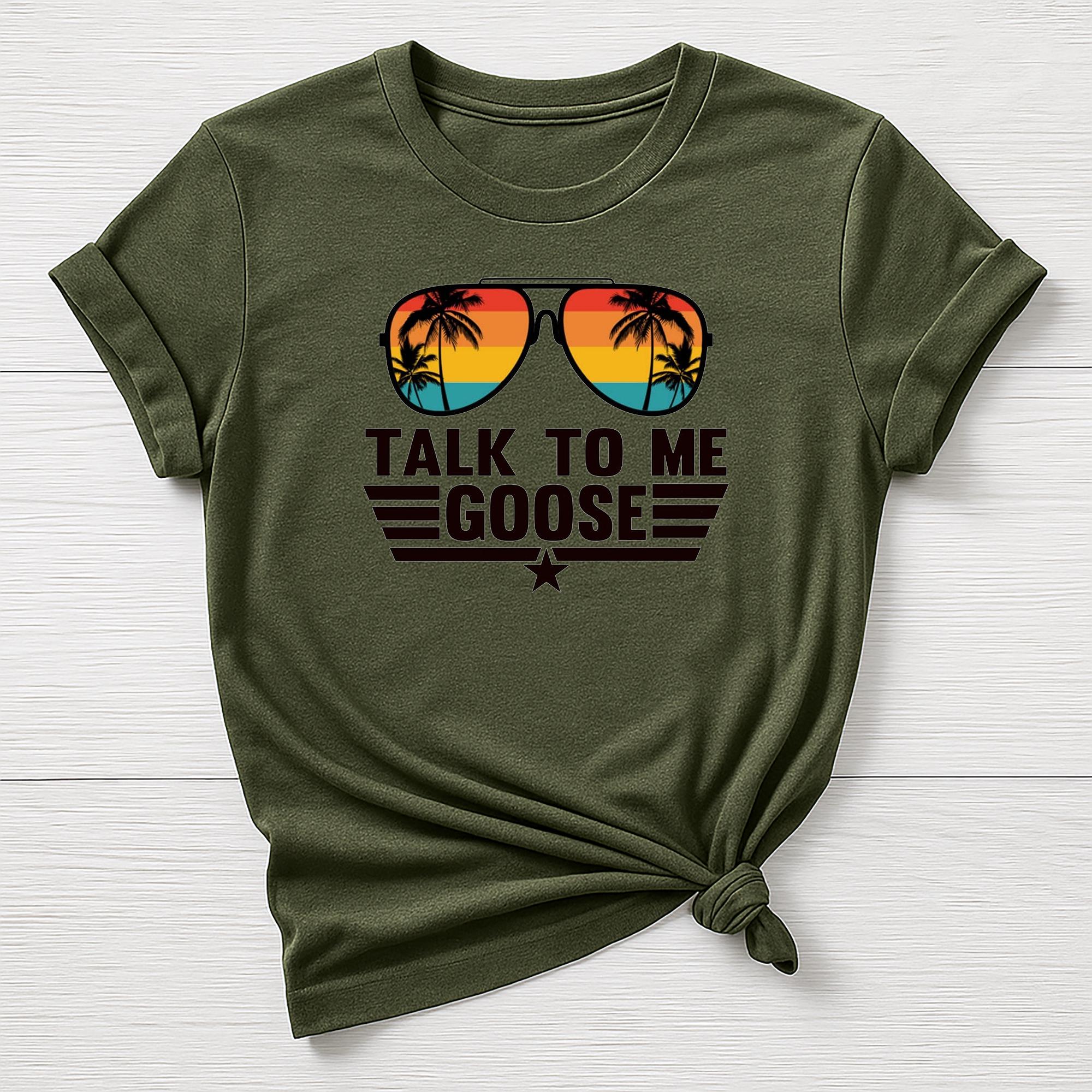 Talk to me Goose T-Shirt : TG 40th Anniversary Sunglasses Design, Gildan Softstyle