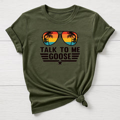Talk to me Goose T-Shirt : TG 40th Anniversary Sunglasses Design, Gildan Softstyle
