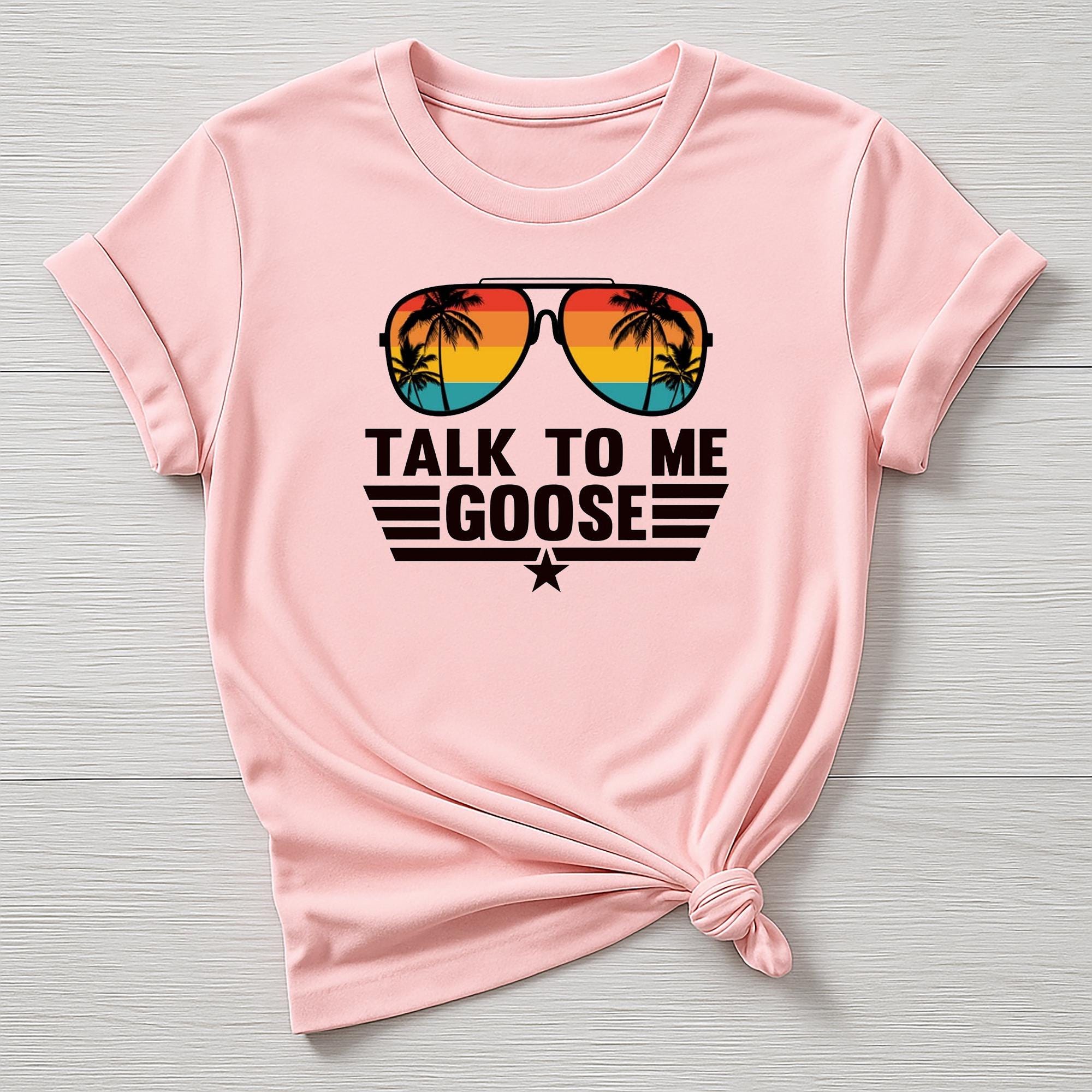 Talk to me Goose T-Shirt : TG 40th Anniversary Sunglasses Design, Gildan Softstyle