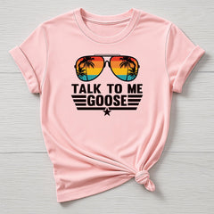 Talk to me Goose T-Shirt : TG 40th Anniversary Sunglasses Design, Gildan Softstyle