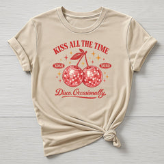Music T-Shirt : Kiss All The Time Disco Occasionally Design, Gildan Softstyle