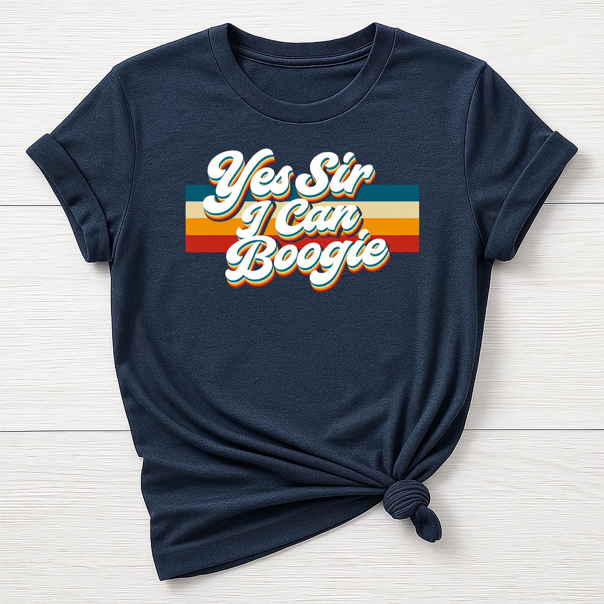 Music T-Shirt : Yes Sir I can Boogie Design, Gildan Softstyle