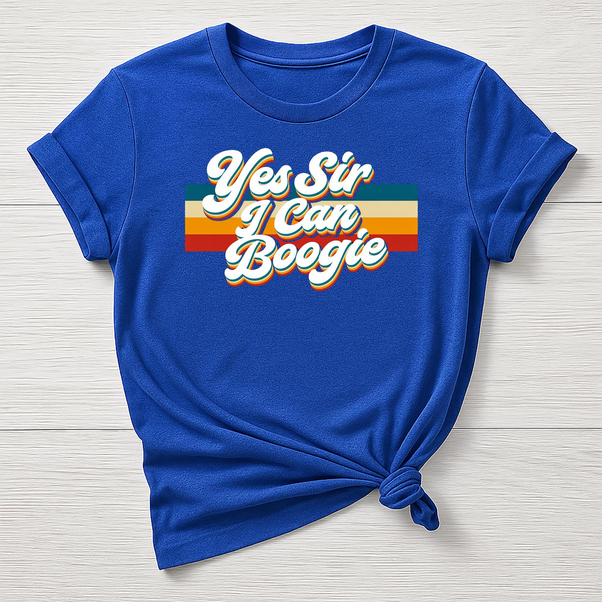 Music T-Shirt : Yes Sir I can Boogie Design, Gildan Softstyle