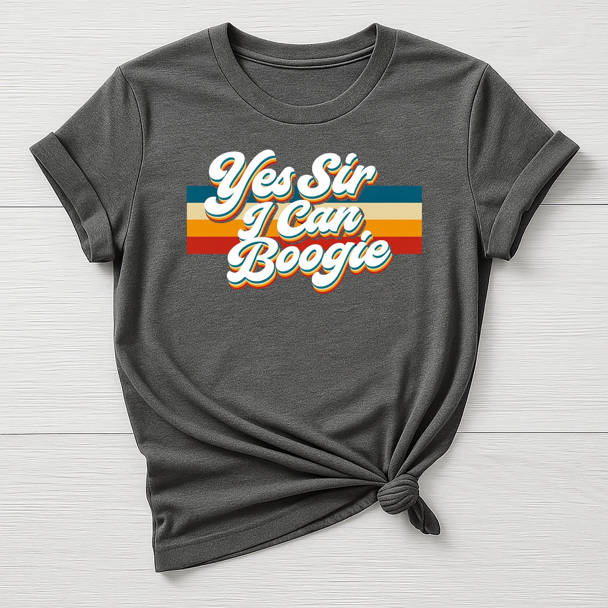 Music T-Shirt : Yes Sir I can Boogie Design, Gildan Softstyle