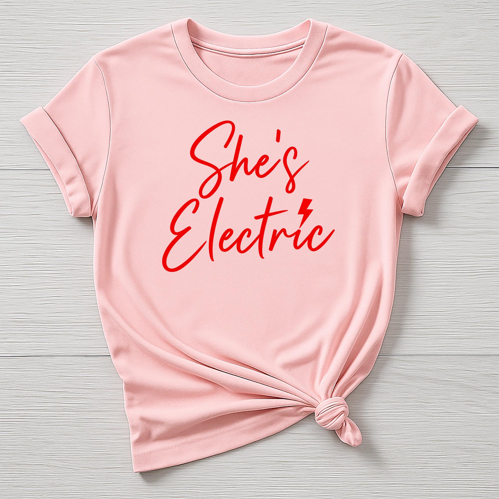 Music T-Shirt : Britpop Shes Electric Design, Gildan Softstyle