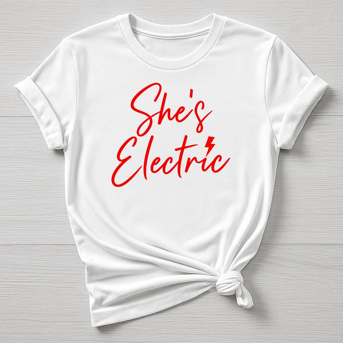 Music T-Shirt : Britpop Shes Electric Design, Gildan Softstyle