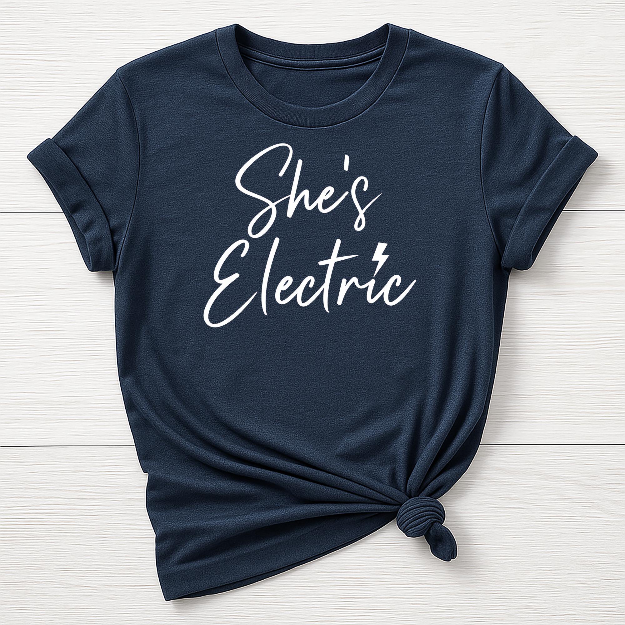 Music T-Shirt : Britpop Shes Electric Design, Gildan Softstyle