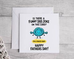 Fathers Day Card - Funny Frayed Knot Design with Fast Free UK Post