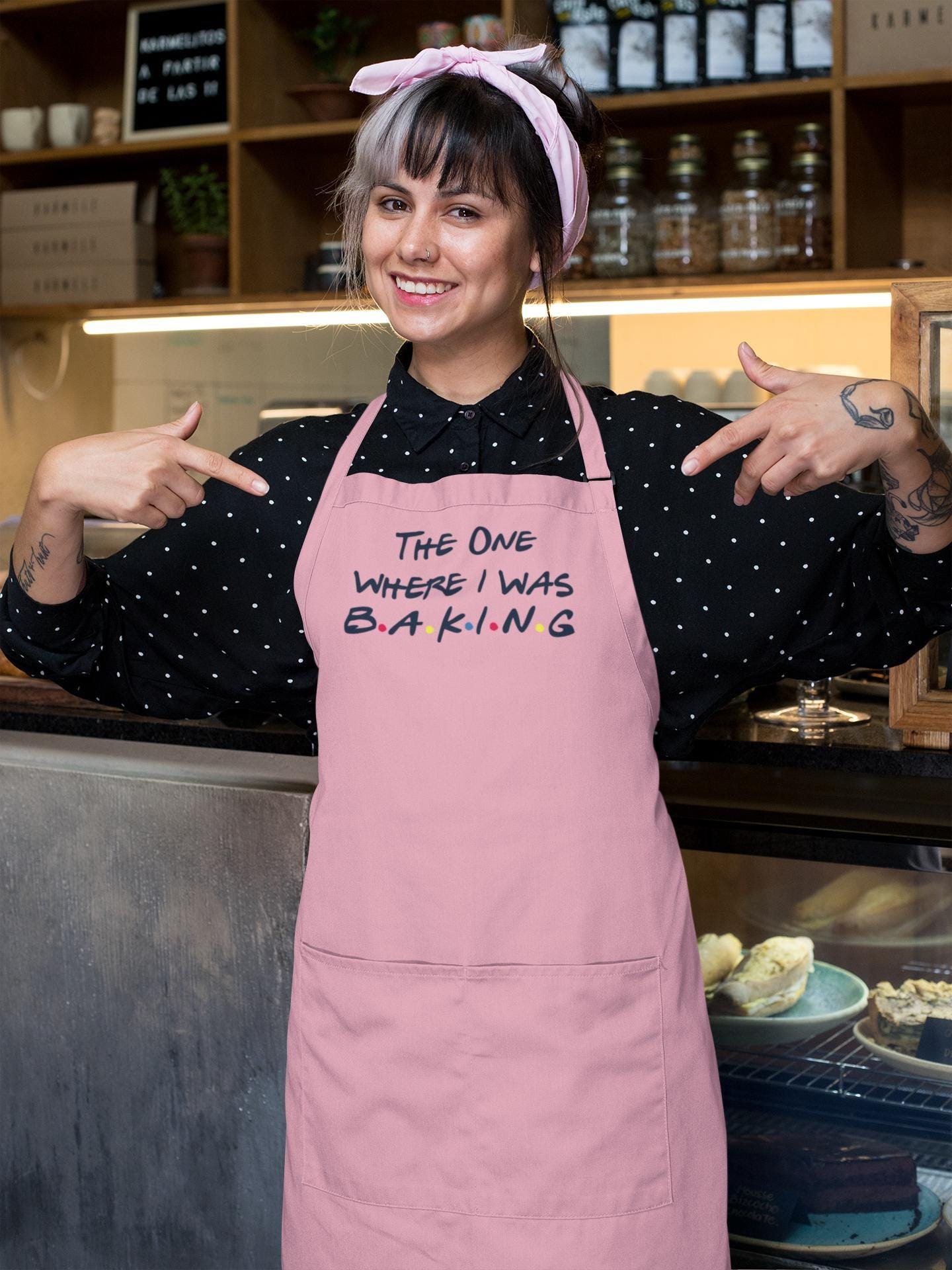 Personalised Apron - The One Where I Was Baking - Friends Style Apron