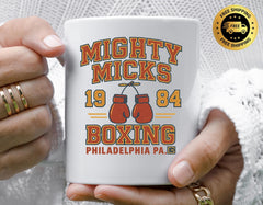 Movie Parody Mug - Mighty Micks Boxing 1975 Design, Funny Graphic Coffee Cup with Free Tracked UK Postage