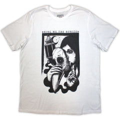 BRING ME THE HORIZON LADIES T-SHIRT: PLAGUE (WHITE)LICENSED PRODUCT