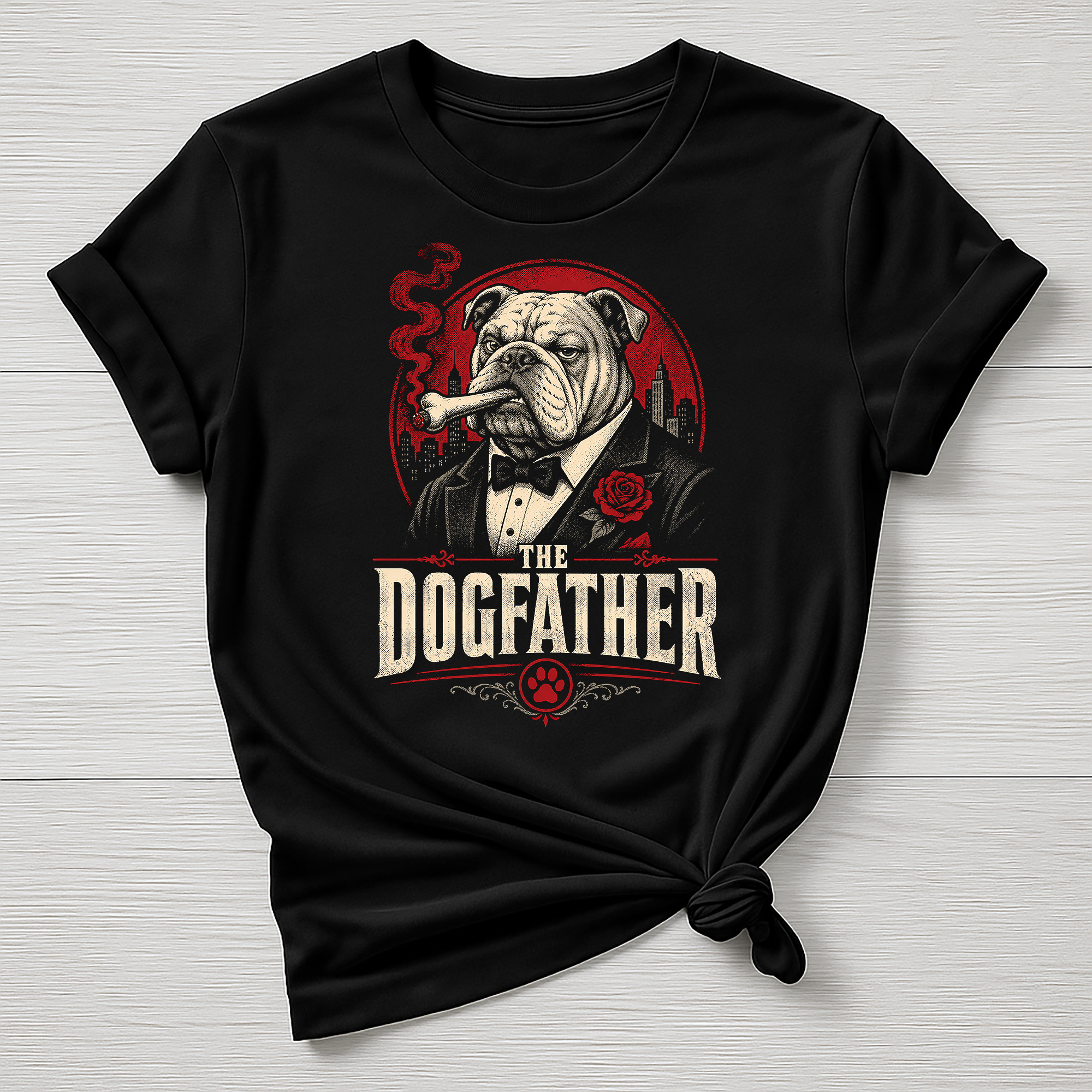 Animal Movie T-Shirt - The Dogfather  Design , Gildan Softstyle