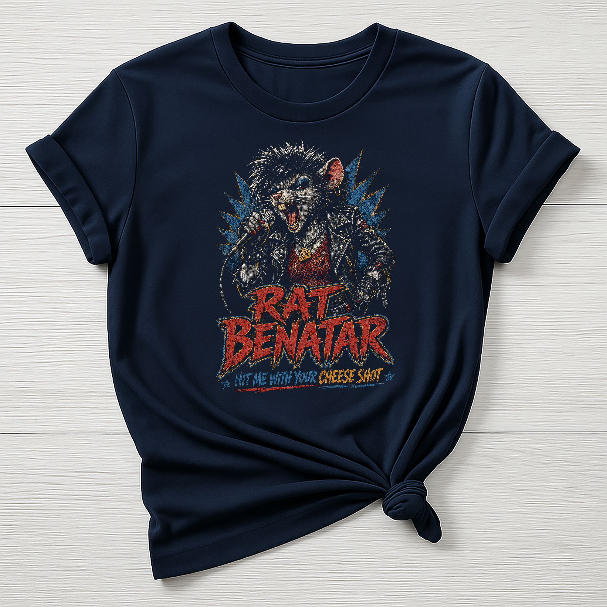 Animal Rock T-Shirt - Rat Benatar Design - Gildan Softstyle