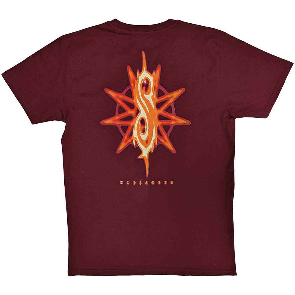 SLIPKNOT UNISEX T-SHIRT: THE END, SO FAR GROUP PHOTO TRIBAL S NONOGRAM (BACK PRINT) LICENSED PRODUCT