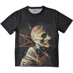 Slipknot Official Unisex Sublimation T-Shirt: Profile (Black) (Back Print) - SIZE LARGE