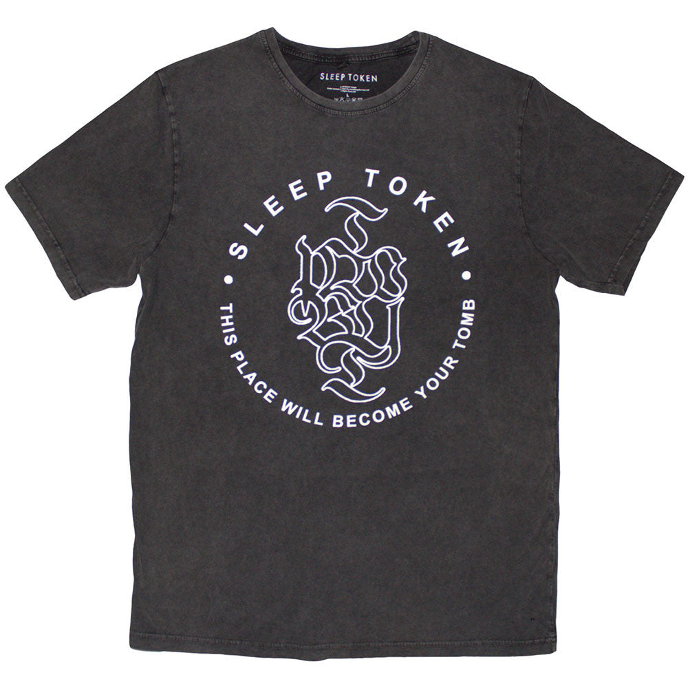 Sleep Token  Official Licensed Unisex T-Shirt:  TOMB TEXT RING - SIZE 2XL