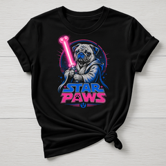 Animal Movie T-Shirt - Star Paws Design , Gildan Softstyle