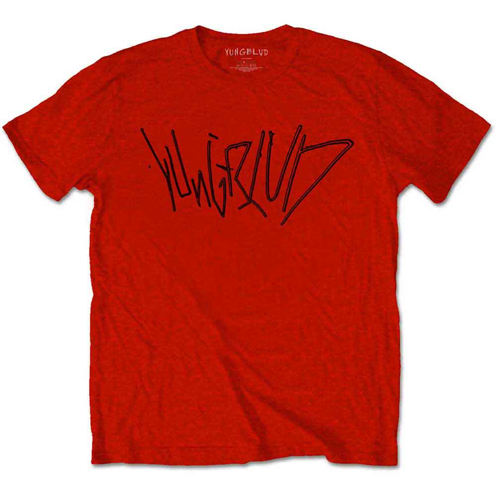YUNGBLUD UNISEX T-SHIRT: LIFE ON MARS (RED) (BACK PRINT) - LICENSED PRODUCT