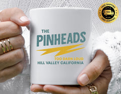 80s Movie Parody Mug - The Pinheads Band Design, Funny Graphic Coffee Cup with Free Tracked UK Postage