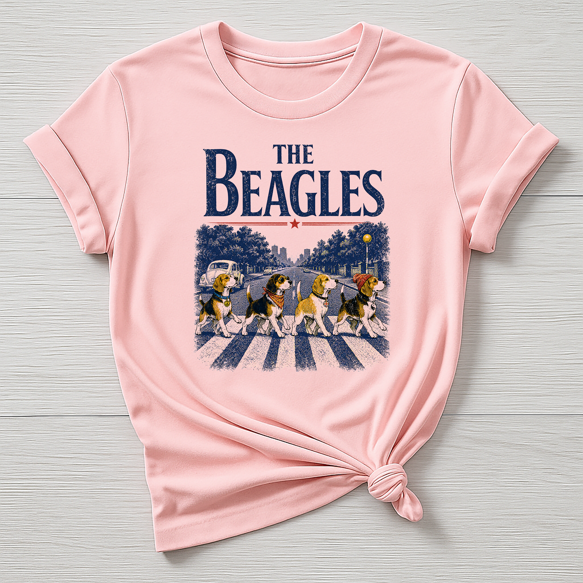 Animal Rock T-Shirt - The Beagles Design - Gildan Softstyle