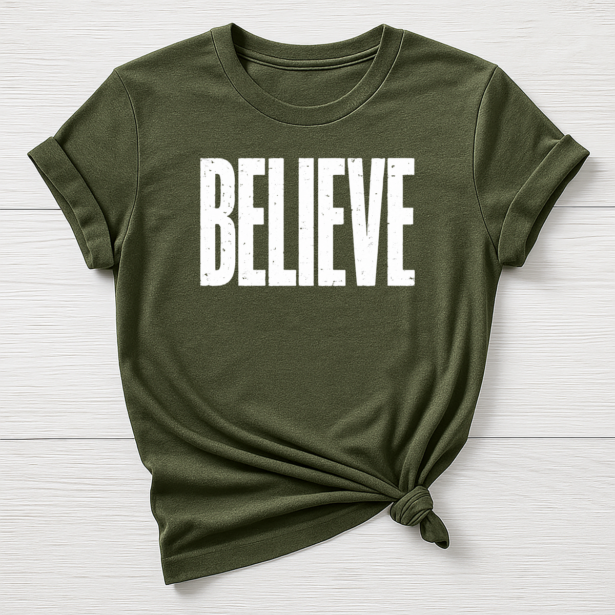 Believe T-Shirt : Motivational Design, Gildan Softstyle