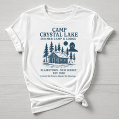 Camp Crystal Lake T-Shirt - Summer Camp Design - Fast Tracked UK Shipping