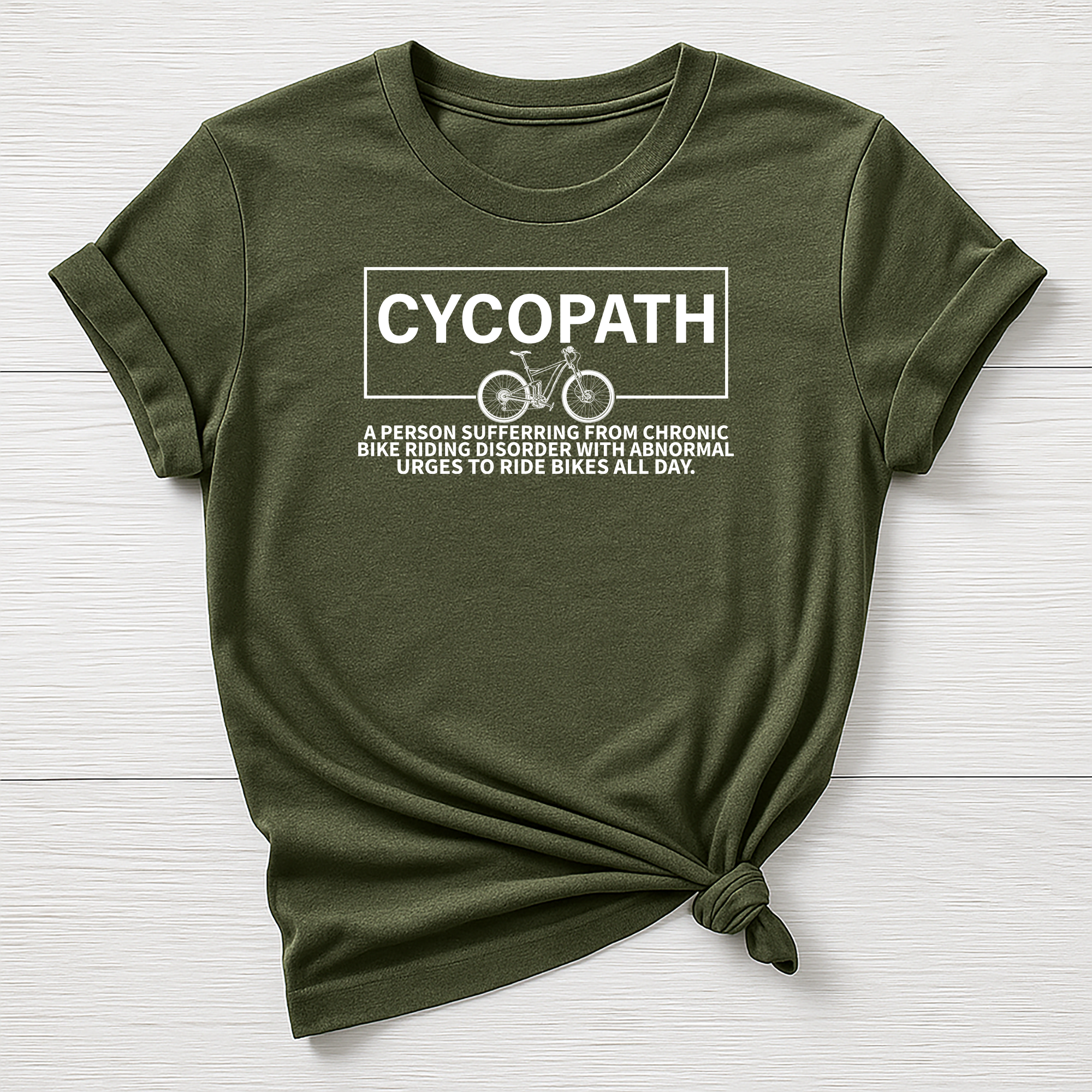 Cycling T-Shirt : Cycopath Design, Gildan Softstyle