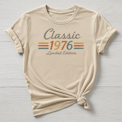 50th Birthday T-Shirt : Classic 1976 Design, Gildan Softstyle