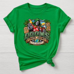 Doom's Travel Agency T-Shirt - Super Hero Parody Design - Gildan Softstyle