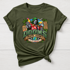 Doom's Travel Agency T-Shirt - Super Hero Parody Design - Gildan Softstyle