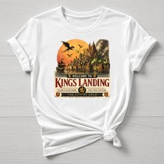 Welcome to Kings Landing T-Shirt - Dragon Attack Design - Gildan Softstyle