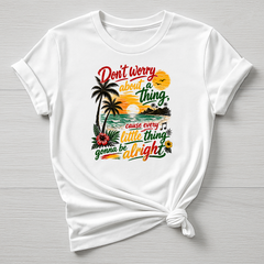 Music T-Shirt : Don't Worry Beach Design, Gildan Softstyle